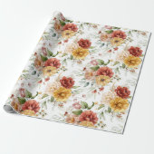 Elegante Wasserfarbe Geschenkpapier (Ungerollt)