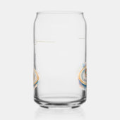 Elegante Wasserfarbe Goldene Rose Hochzeiten Dosenglas (Links)