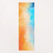 Elegante Wasserfarbe handgemalt Yoga matte (Vorderseite)