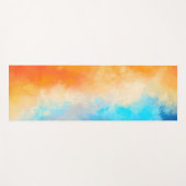 Elegante Wasserfarbe handgemalt Yoga matte (Vorderseite (Horizontal))