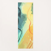 Elegante Wasserfarbe handgemalt Yoga matte (Vorderseite)