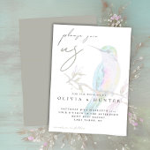 Elegante Wasserfarbe Hummingbird Einladung zur Hoc