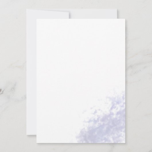 Elegante Wasserfarbe illustrierte Hochzeit Einladung (Rückseite)