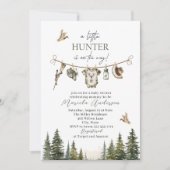 Elegante Wasserfarbe Kleine Jägerdusche Einladung (Vorderseite)