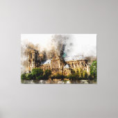 Elegante Wasserfarbe Kunst, Dichtung und Musik Leinwanddruck (Vorderseite)