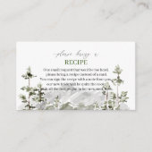 Elegante Wasserfarbe Lass Abenteuer Gestern ein Re Begleitkarte (Vorderseite)