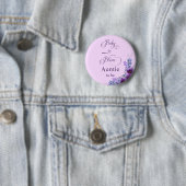Elegante Wasserfarbe Lila Blume Button (Beispiel)
