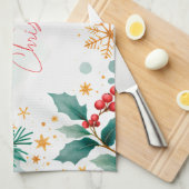 Elegante Wasserfarbe Merge Weihnachtsküche Handtuc Geschirrtuch (Viertel Falte)