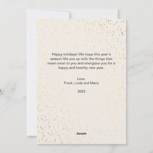 Elegante Wasserfarbe Merry Alles Weihnachten (Rückseite)