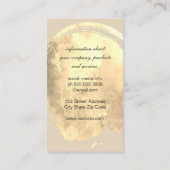 Elegante Wasserfarbe mit Monogramm gebürstet Visitenkarte (Rückseite)