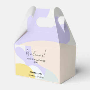 Elegante Wasserfarbe Moderne Minimale Hochzeit Wil Geschenkschachtel