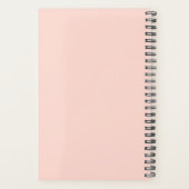 Elegante Wasserfarbe Moderne rosa Blume Planer (Rückseite)