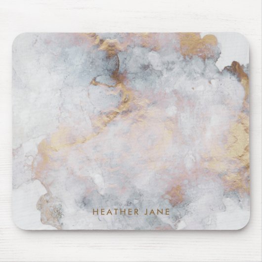 Elegante Wasserfarbe Mousepad (Vorne)