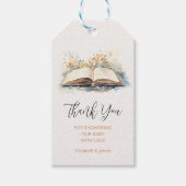 Elegante Wasserfarbe Neue Kapitel Kinderdusche Geschenkanhänger (Vorderseite)