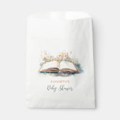 Elegante Wasserfarbe Neue Kapitel Kinderdusche Geschenktütchen (Vorderseite)