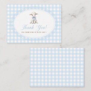Elegante Wasserfarbe-Nursery-Beige-Blau-Junge-Spie Mitteilungskarte