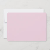 Elegante Wasserfarbe Personalisierte Fuchsia Mitteilungskarte (Rückseite)