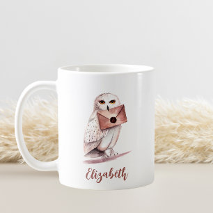 Elegante Wasserfarbe Personalisierter Name Kaffeetasse
