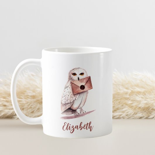 Elegante Wasserfarbe Personalisierter Name Kaffeetasse
