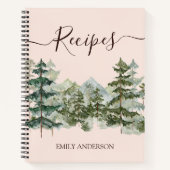 Elegante Wasserfarbe Pinacoteca Recipe Notizblock (Vorderseite)