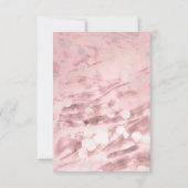 Elegante Wasserfarbe Rosa Nelken Danke (Rückseite)