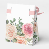 Elegante Wasserfarbe Rosen Hochzeit Geschenkschachtel (Rückseite)