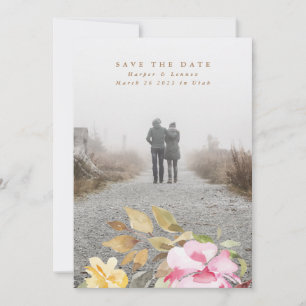 Elegante Wasserfarbe Schöne Hochzeit Save The Date