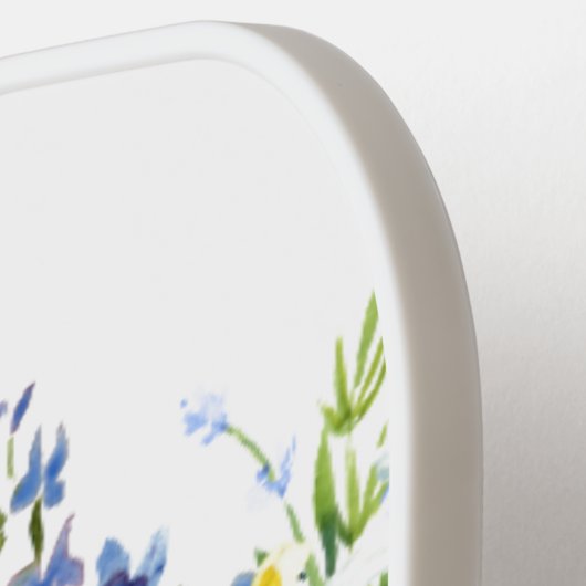 Elegante Wasserfarbe Sonnenblumen Personalisiert Pickleball Schläger (Linke Seite)