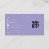 Elegante Wasserfarbe Sukkulente Beruflich Visitenkarte (Rückseite)