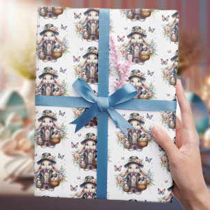 Elegante Wasserfarbe Viktorianisch Ostern Sonnige  Geschenkpapier