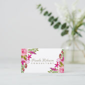 Elegante Wasserfarbe Visitenkarte (Stehend Vorderseite)