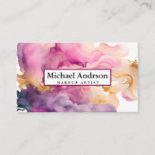 Elegante Wasserfarbe Visitenkarte (Vorderseite)