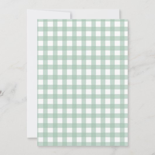 Elegante Wasserfarbe Vor Ort gewachsene Babydusche Einladung (Rückseite)