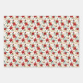 Elegante Wasserfarbe Weihnachten Geschenkpapier Set (Vorderseite)