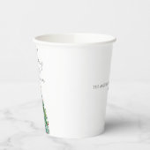 Elegante Wasserfarbe Weihnachtsbaum Frohe Weihnach Pappbecher (Links)