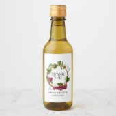 Elegante Wasserfarbe Weintrauben Weintrauben Weinetikett (Vorderseite)