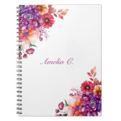 Elegante Wasserfarbe Weiß Notizblock (Vorderseite)