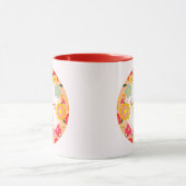 Elegante Wasserfarbe-Wildblumen-Blumen-Muttertag Tasse (Zentrum)