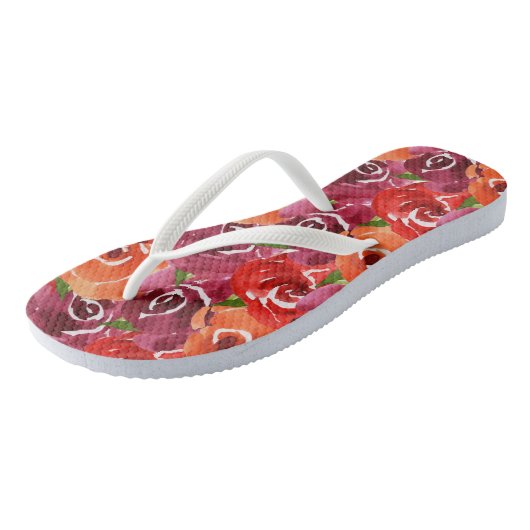 Elegante Wasserfarben Badesandalen (Schrägansicht)