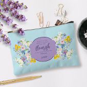 Elegante Wasserfarben Bläserbibel Personalisiert Zubehörtasche