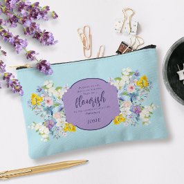 Elegante Wasserfarben Bläserbibel Personalisiert Zubehörtasche