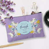 Elegante Wasserfarben Bläserbibel Personalisiert Zubehörtasche