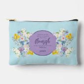 Elegante Wasserfarben Bläserbibel Personalisiert Zubehörtasche (Vorderseite)