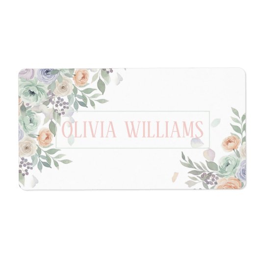 Elegante Wasserfarben-Blumen  (Vorne)