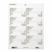 Elegante Wasserfarben-Blumen  (Vorne)