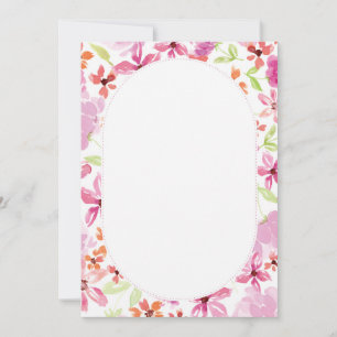 Elegante Wasserfarben-Blumen-Hochzeitseinladung Save The Date