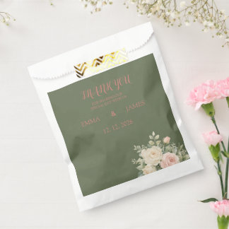 Elegante Wasserfarben-Eukalyptus-Hochzeit Geschenktütchen