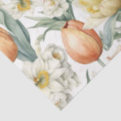 Elegante Wasserfarben Frühlingsblumen Seidenpapier (Ausschnitt)