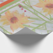 Elegante Wasserfarben Geschenkpapier (Ecke)