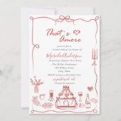 Elegante Wasserfarben Hand Drawn Doodles whimsical Einladung (Vorderseite)